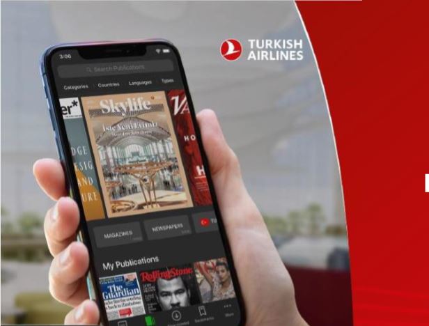 Turkish Airlinesi lennul saad nüüd tasuta lugeda tuhandeid ajalehti ja ajakirju